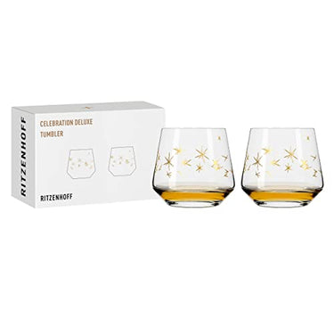 RITZENHOFF 6141015 Tumbler 400 ml - Serie Celebration Deluxe Set Nr. 3, 2 Stück mit Echt-Gold - Made in Germany im Sale